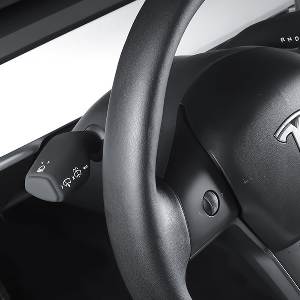 Gray Silicone Turn Signal Lever Full Cover For Model 3 and Model Y