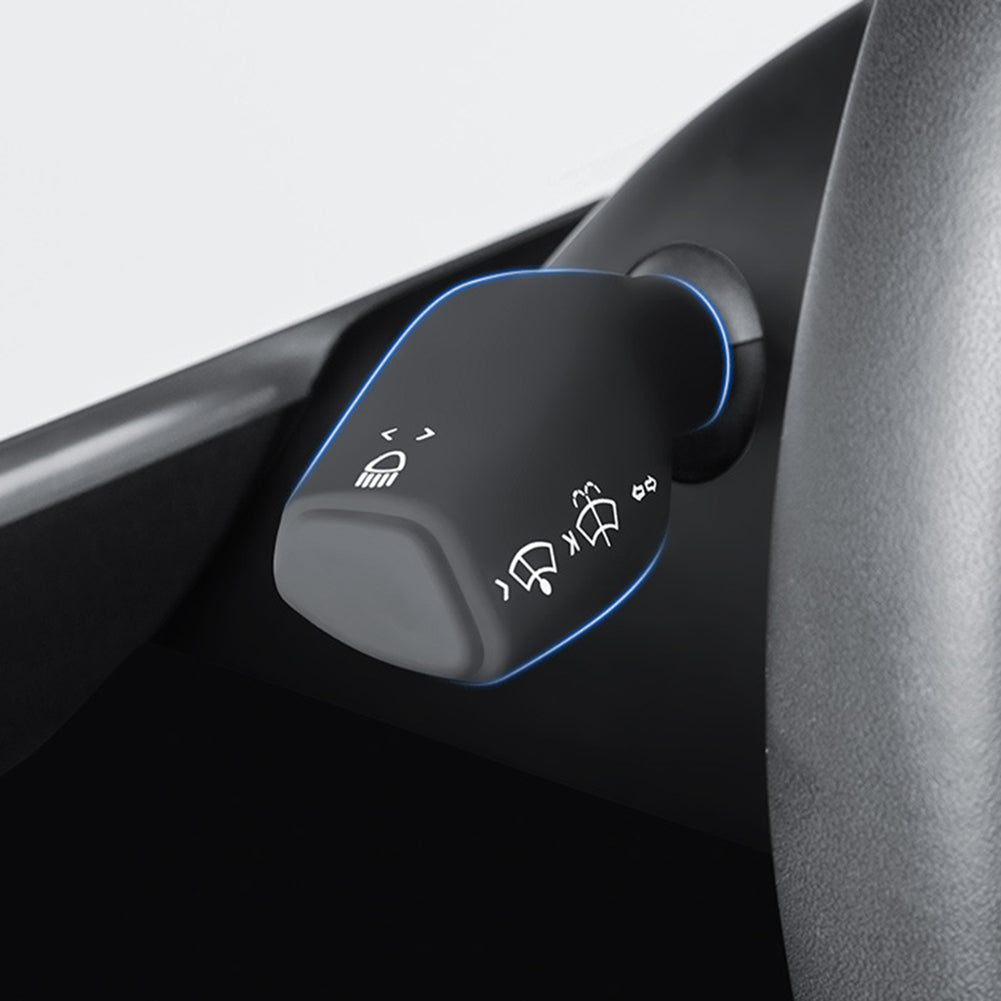 Gray Silicone Turn Signal Lever Full Cover For Model 3 and Model Y