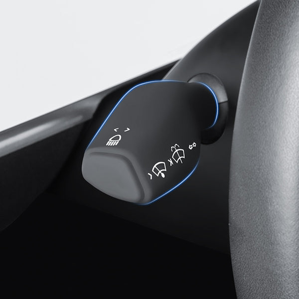 Gray Silicone Turn Signal Lever Full Cover For Model 3 and Model Y