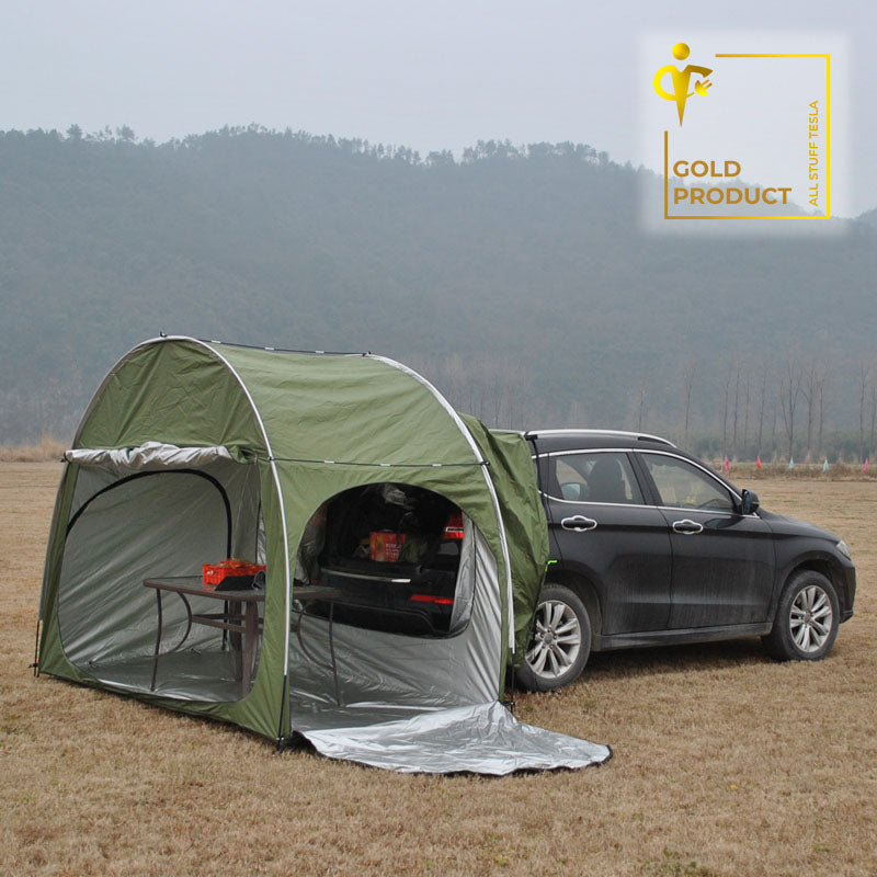 Green Small Car Rear Tent For All Tesla Models