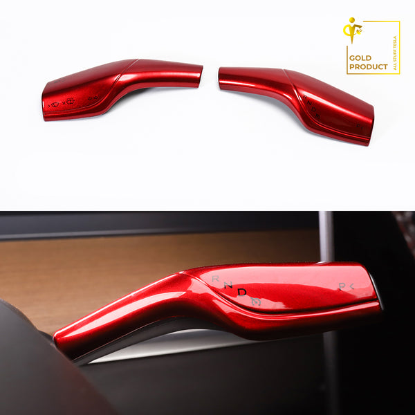 Red ABS Turn Signal Lever Cover For Model 3 and Model Y