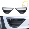 Matte Carbon Pattern ABS Front Fog Lamp Spoiler For Model Y