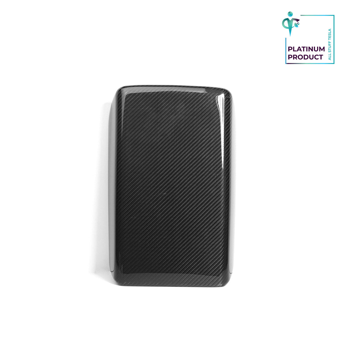 Bright Carbon Real Carbon Fiber Armrest Box Protective Cover For Model 3 and Model Y