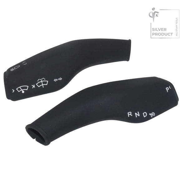 Black Silicone Turn Signal Lever Full Cover For Model 3 and Model Y