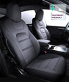 Black Nappa Leather Half Surround Seat Cover For Model 3 2024