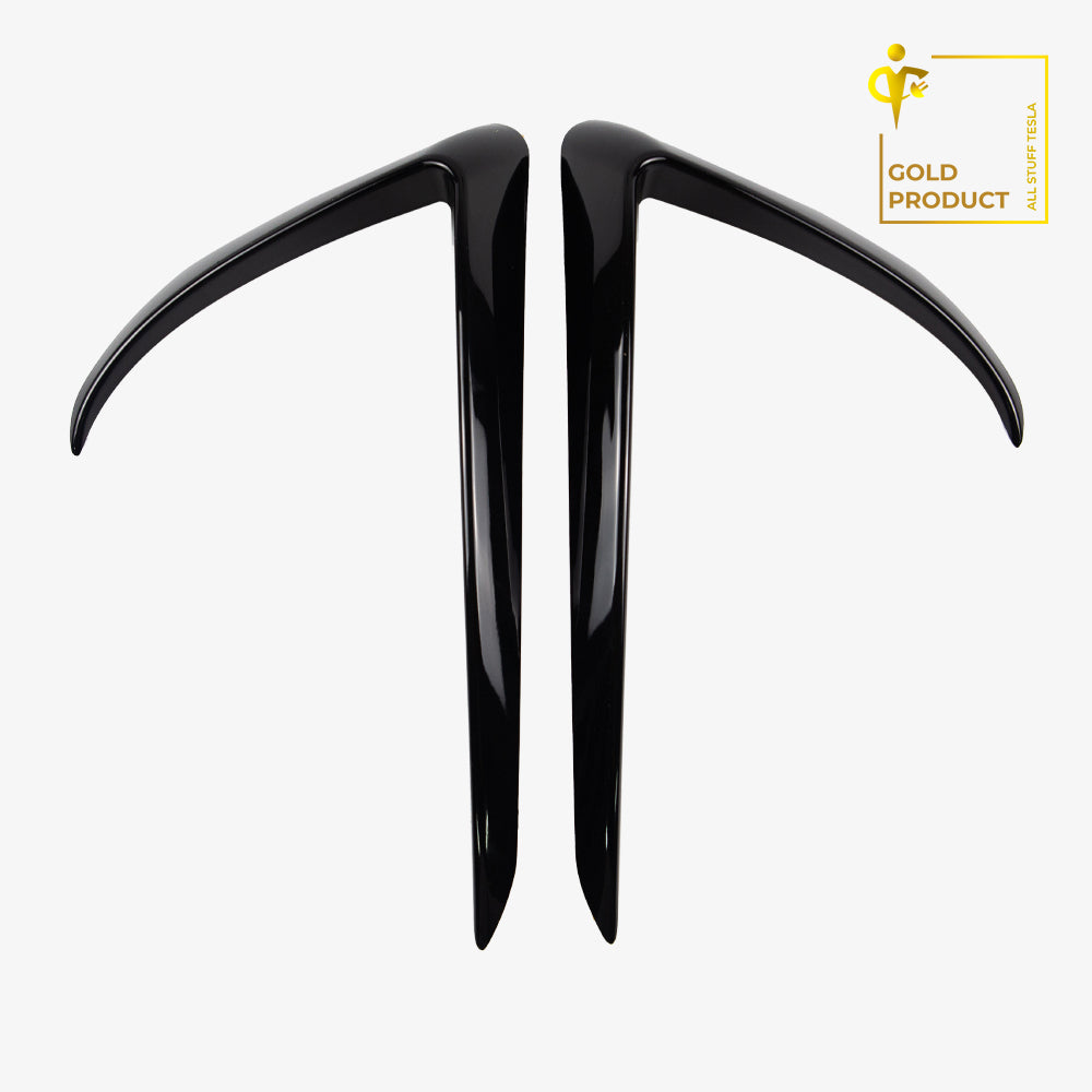 Black Front Fog Lamp Trim Strip For Model 3 2017-2023