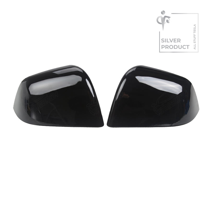 Black ABS Side Mirror Decorative Cover For Model Y