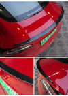 Bright Carbon Real Carbon Fiber Rear Trunk Wing Spoiler For Model 3