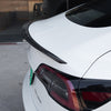 Bright Carbon Real Carbon Fiber Rear Trunk Wing Spoiler For Model Y