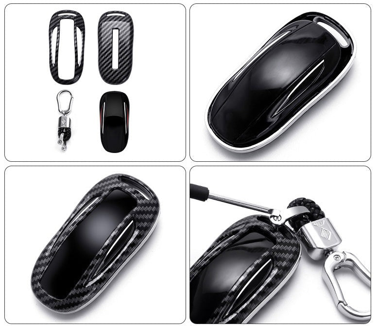 Black ABS Protective Car Key Cover For Model X