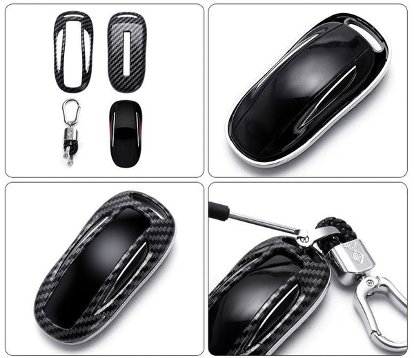 Black ABS Protective Car Key Cover For Model X