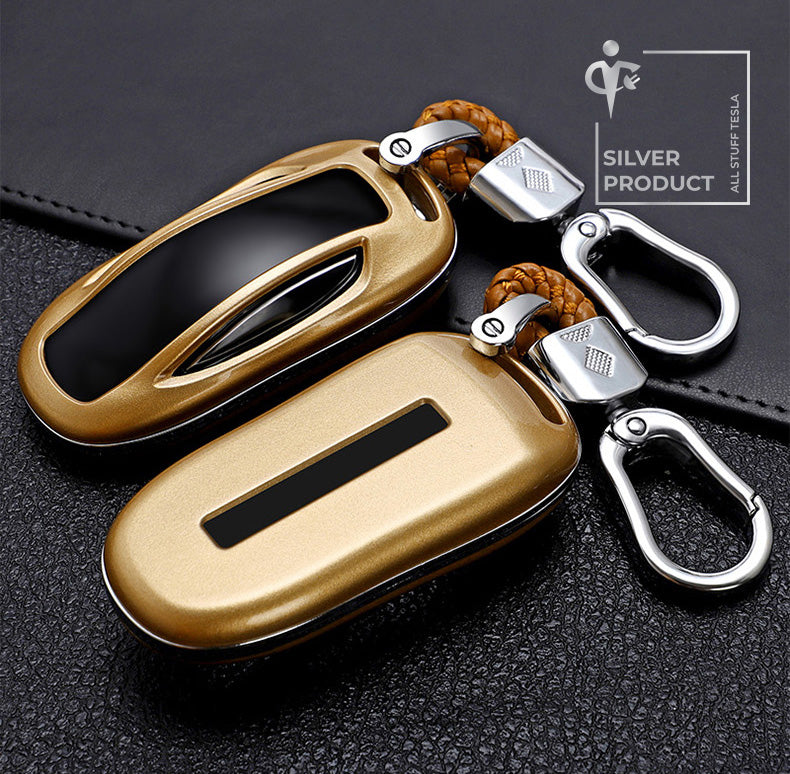 Gold ABS Protective Car Key Cover For Model X