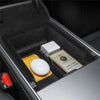 Flocking Rear Central Storage Box Organizer For Model 3 and Model Y