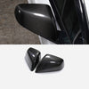 Bright Carbon Real Carbon Fiber Side Mirror Decorative Cover For Model X