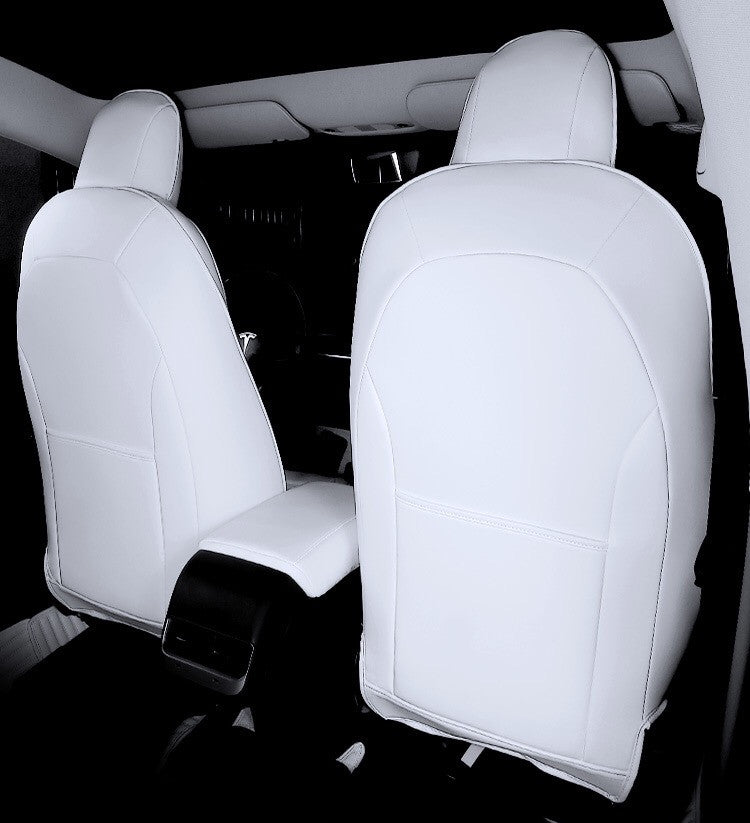 Black Nappa Leather Full Surround Seat Cover For Model 3 2024