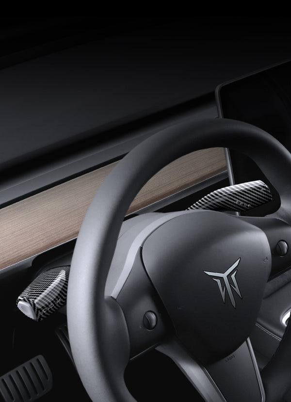 Matte Black ABS Turn Signal Lever Full Cover For Model 3 and Model Y