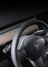 Matte Carbon Fiber Pattern ABS Turn Signal Lever Full Cover For Model 3 and Model Y