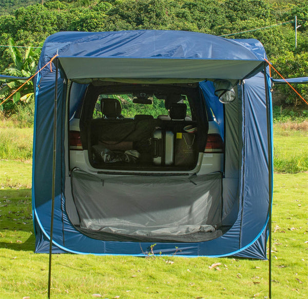 Green Medium Quick Open Car Rear Tent For All Tesla Models