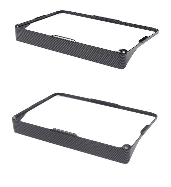 Matte Carbon Fiber ABS Central Console Screen Protector Frame for Model 3 and Model Y