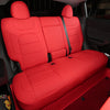 Red Nappa Leather Half Surround Seat Cover For Model 3 2024