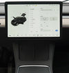 Black ABS Central Console Screen Protector Frame for Model 3 and Model Y