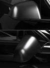 Matte Black ABS Side Mirror Decorative Cover For Model 3